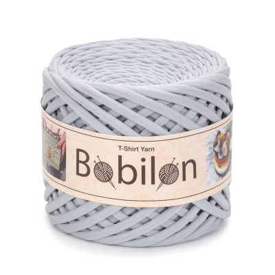 T-Shirt Yarn Ball, Silver 5-7 mm