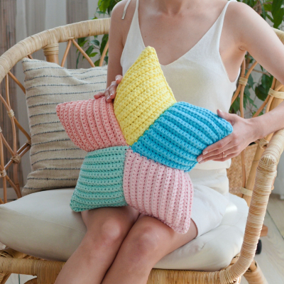 PDF Crochet Star Pillow Pattern