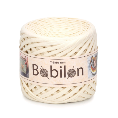 T-Shirt Yarn Ball, Vanilla 9-11 mm