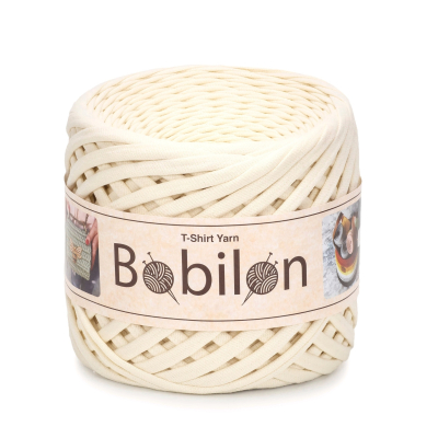 T-Shirt Yarn Ball, Vanilla 7-9 mm