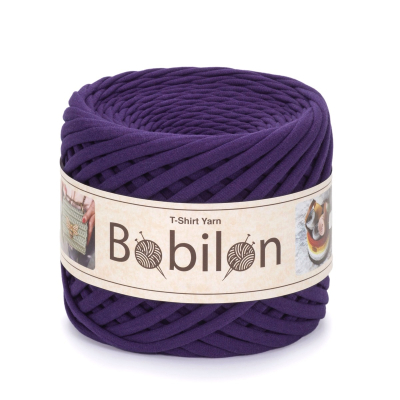 T-Shirt Yarn Ball, Violet 7-9 mm