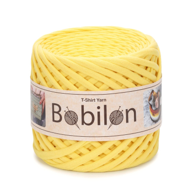 T-Shirt Yarn Ball, Yellow 7-9 mm