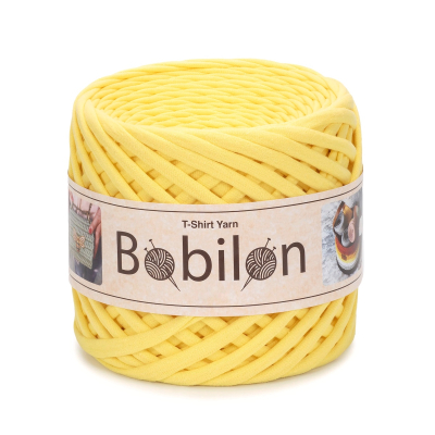T-Shirt Yarn Ball, Yellow 3-5 mm