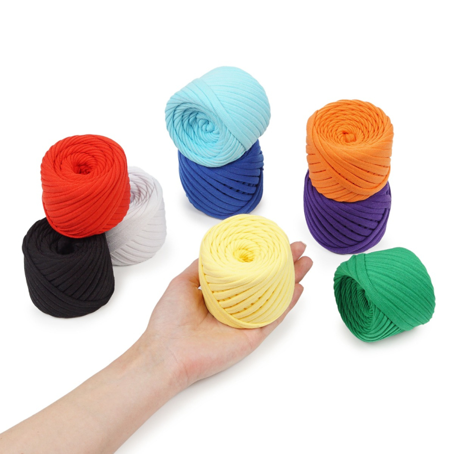 T-Shirt Yarn Crochet Kit Rainbow set